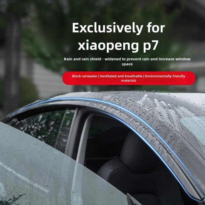 Xpeng P7 P7i 22-25 Car Window Rain Eyebrow Weathershield Window Visor Shade Cover Clear Vision Deflector Guard Window Deflector