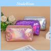 Waterproof Laser Pu Makeup Bag Portable Travel Rainbow Handbag Multifunction Cosmetic Toiletry Storage Bag