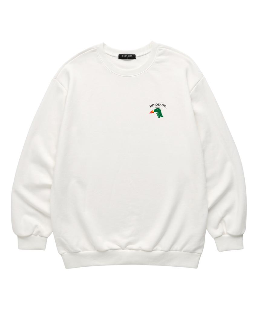 Baligeiteu Mini Dinosaur Sweatshirt (Bls038) White