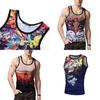Premium Quality Summer Men's Tank Tops Vest Featuring Vibrant 3d Printed Graphics