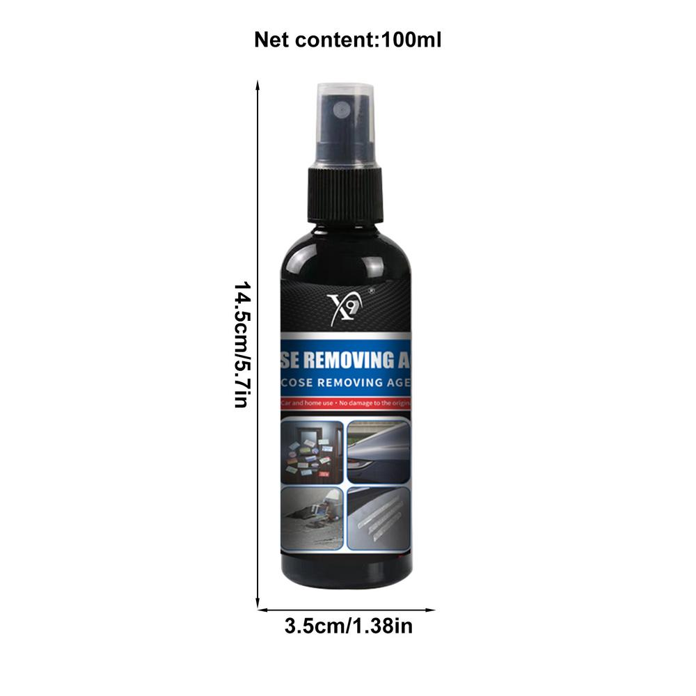 Adhesive Remover Spray Metal Wood Car Emblem And Label Removal Car Label Remover Safe For Glass Advertising Sticker Glue Remover