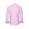 Cross-Border Men's Double-Breasted Polka Dot Color Block Stretch Shirt