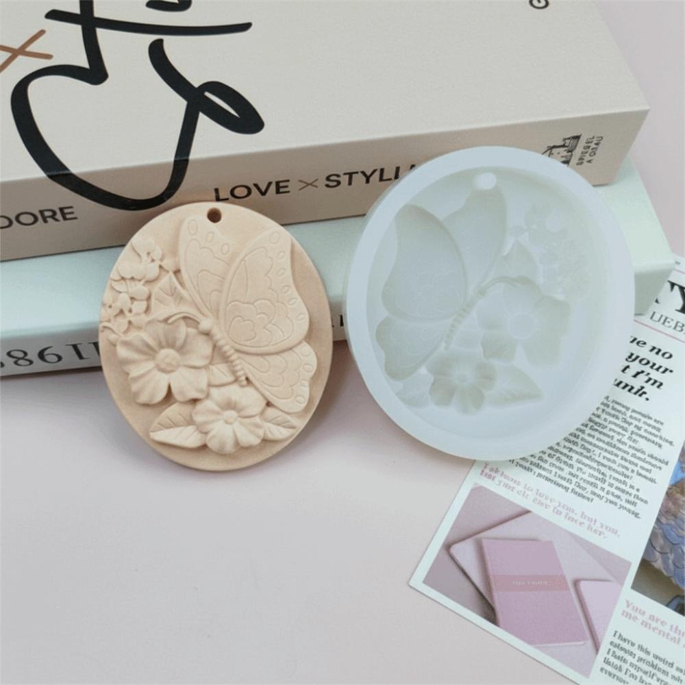 3D Rose Flower DIY Flower Mold Oval Shape Resin Mould Baking Tools Plaster Mold DIY Handicrafts