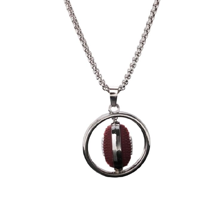 Stylish Rotating Sports Ball Accessory On A Sturdy Chain Crafted From Sturdy Stainless Steel For Fitness Enthusiasts