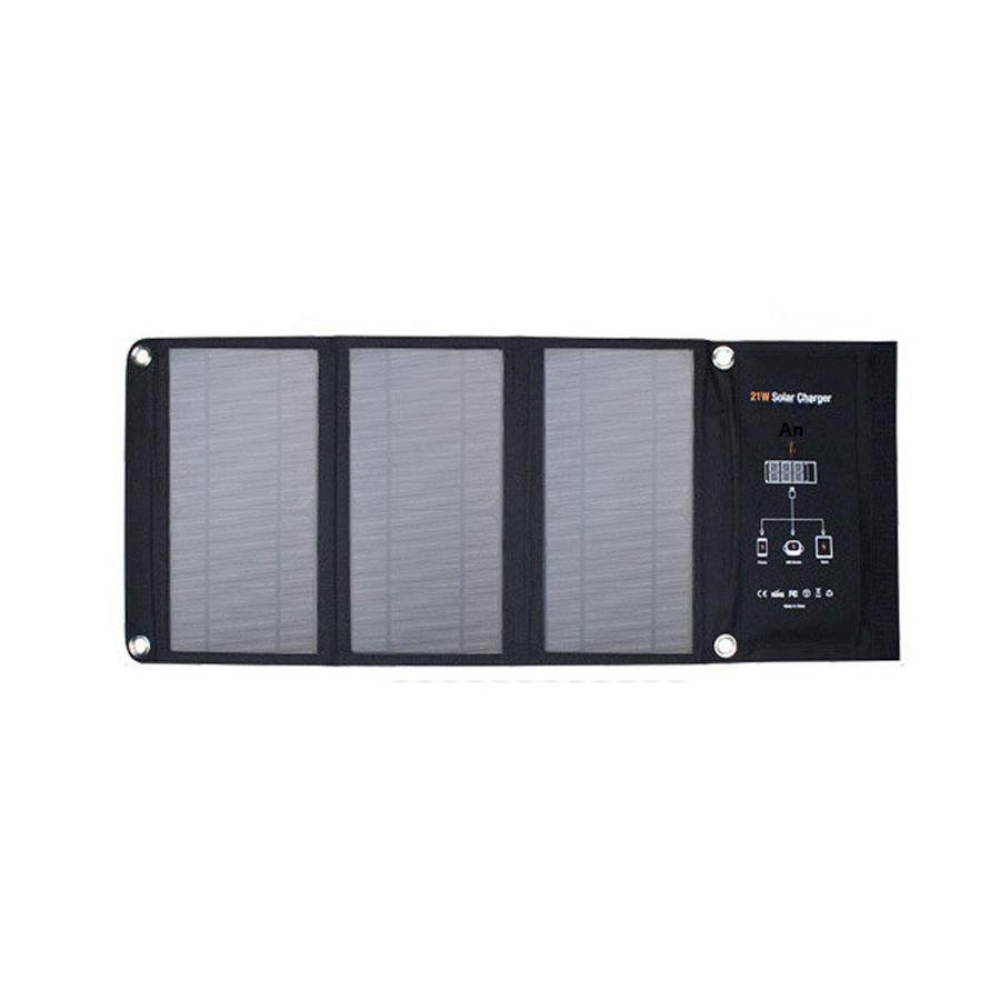 Portable 21W Solar Folding Charging Bag Solar Charger with Dual USB Emergency Outdoor Solar Charging Pad