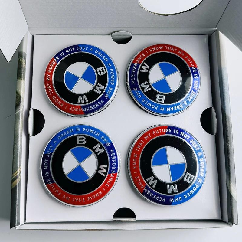 BMW GROUP 4Pcs 56MM 68MM Floating Wheel Center Cap For BMW M E39 E46 E60 E90 F10 F30 G32 G38 G01 G02 G05 F45 F46 F48 F49 F39 F90