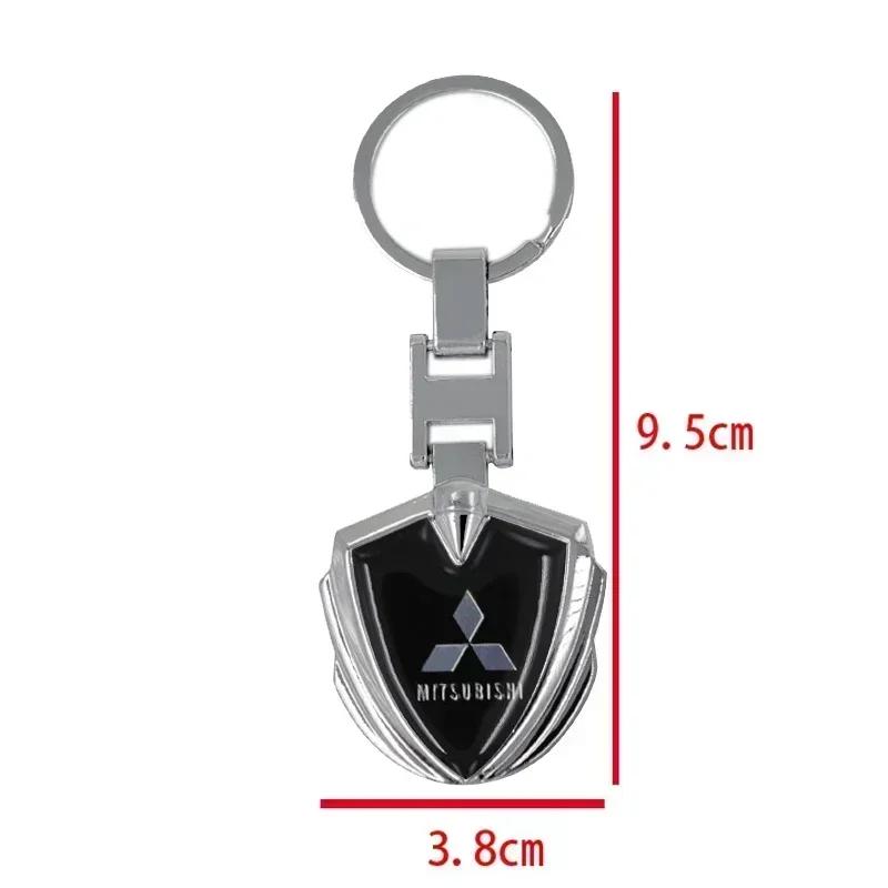 cxntej1 Car Keyring Holder Gift for Mitsubishi Compatible with All Models Pajero Outlander Lancer Keychain Accessories