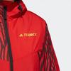 Adidas Printed Color Block Cotton Jacket Women Jackets Red HE7321