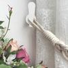 Set Of 4 Aluminum Alloy Curtain Hooks, Decorative Wall Mounted Window Curtain Drapery Tiebacks Holdbacks, Curtain Holder With Screws, Silver