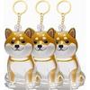 Transparent Pet Memorial Keychain with Pet Hair BottleABox for Storing Dog Hair or AshesTransparent Pet Hair Keepsake - Shiba Inu