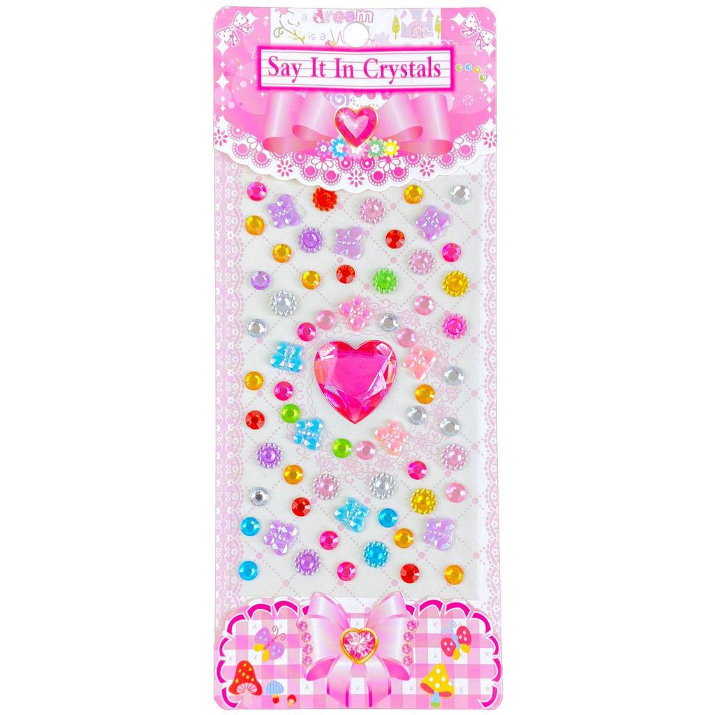 Children's 3D Princess Cartoon Diamond Gem Stickers - Cute Acrylic Crystal Toys