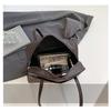 Retro Bucket Bag for Women New Large Capacity Faux Leather Shoulder Crossbody Purse