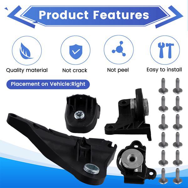 Mercedes-Benz W206 C-Class Front Right Headlight Bracket Repair Kit (2022-2024) A2068209800