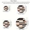 1Pcs Luxurious Geometric Stripe Pattern Round Area Rug Indoor Non-Slip Washable Fiber Carpet Soft Comfortable Mat For Bedroom Living Room