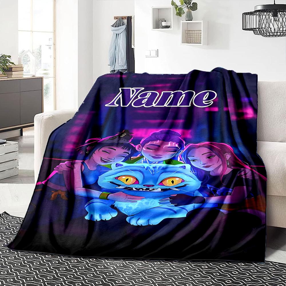 Custom Name Hunter'S Purple Dream Party Blanket For Couch Bed Plush Cozy Fuzzy Blanket Super Soft Warm Blankets For Fall And Winter 0916206