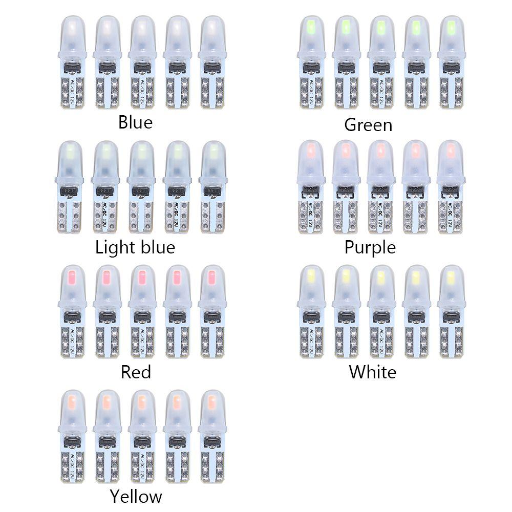 5Pcs Wedge Automotive Interior T5 3014 Gear Light Indicator Bulbs Dashboard Lights Car Lights