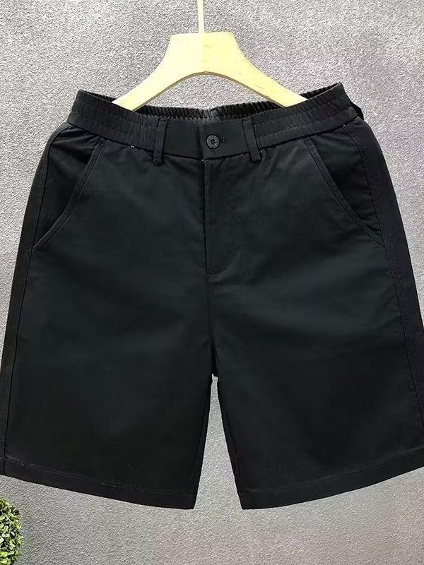 Men's Versatile White Casual Summer Shorts - Trendy, Lightweight, Straight Fit