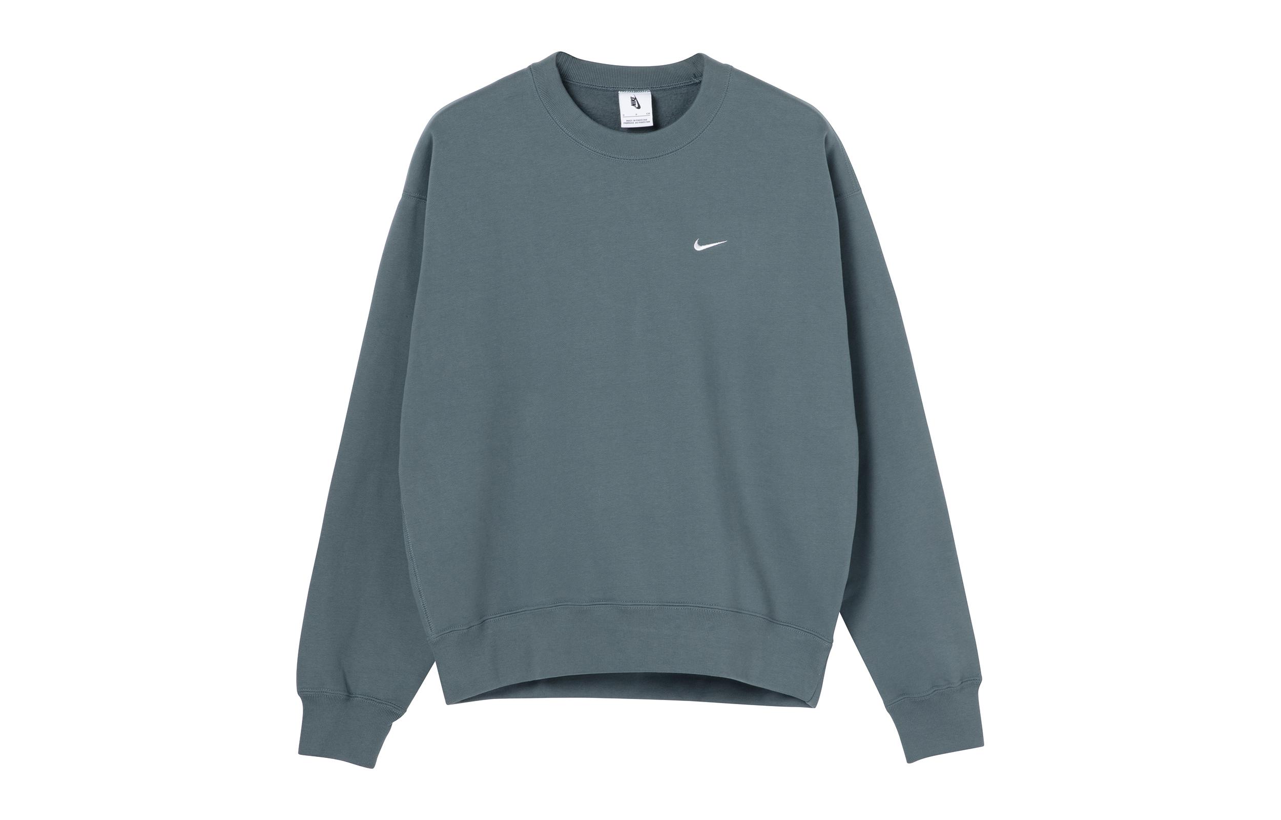Nike Sweatshirts Men s Dark Green Crew Neck Moderate Regular DA0318-387 S