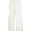 Li-Ning Comfortable Simple Solid Color Lace-Up Straight Leg Breathable Casual Pants Women bottoms Off-White AKLU686-1