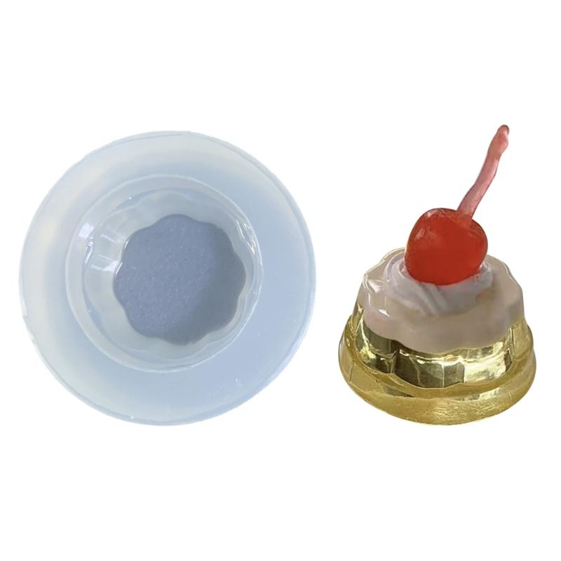 DIY Pudding Ornament Quicksand Silicone Epoxy Mold DIY Keychain Pendant Jewelry Crafting Mould for Valentines Gift