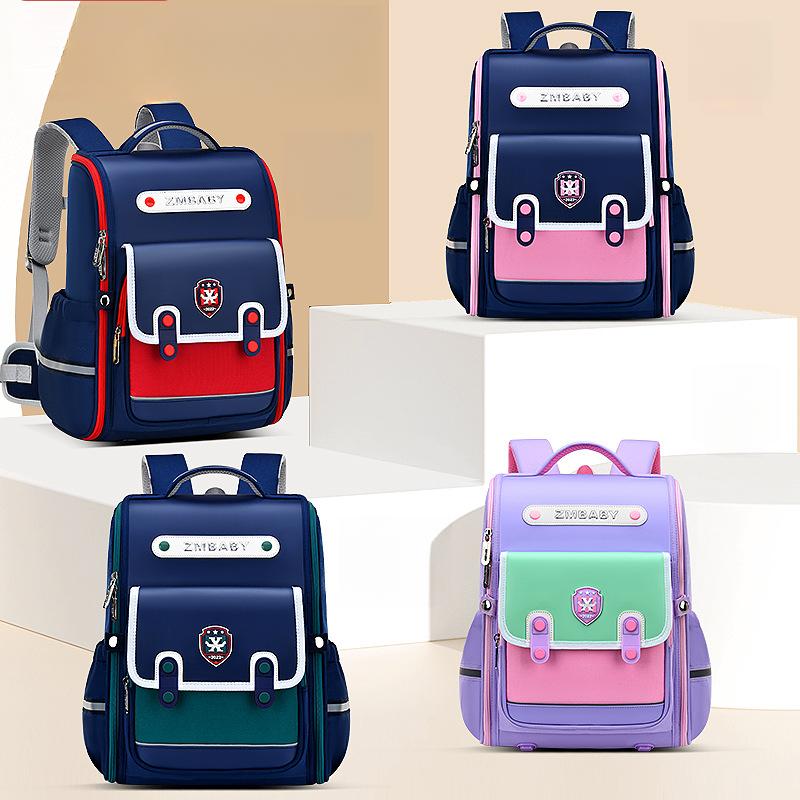 Neuer Grundschulrucksack Britischer Stil Jungenrucksack Leichtgewichtiger Mädchen-Doppelschulterrucksack