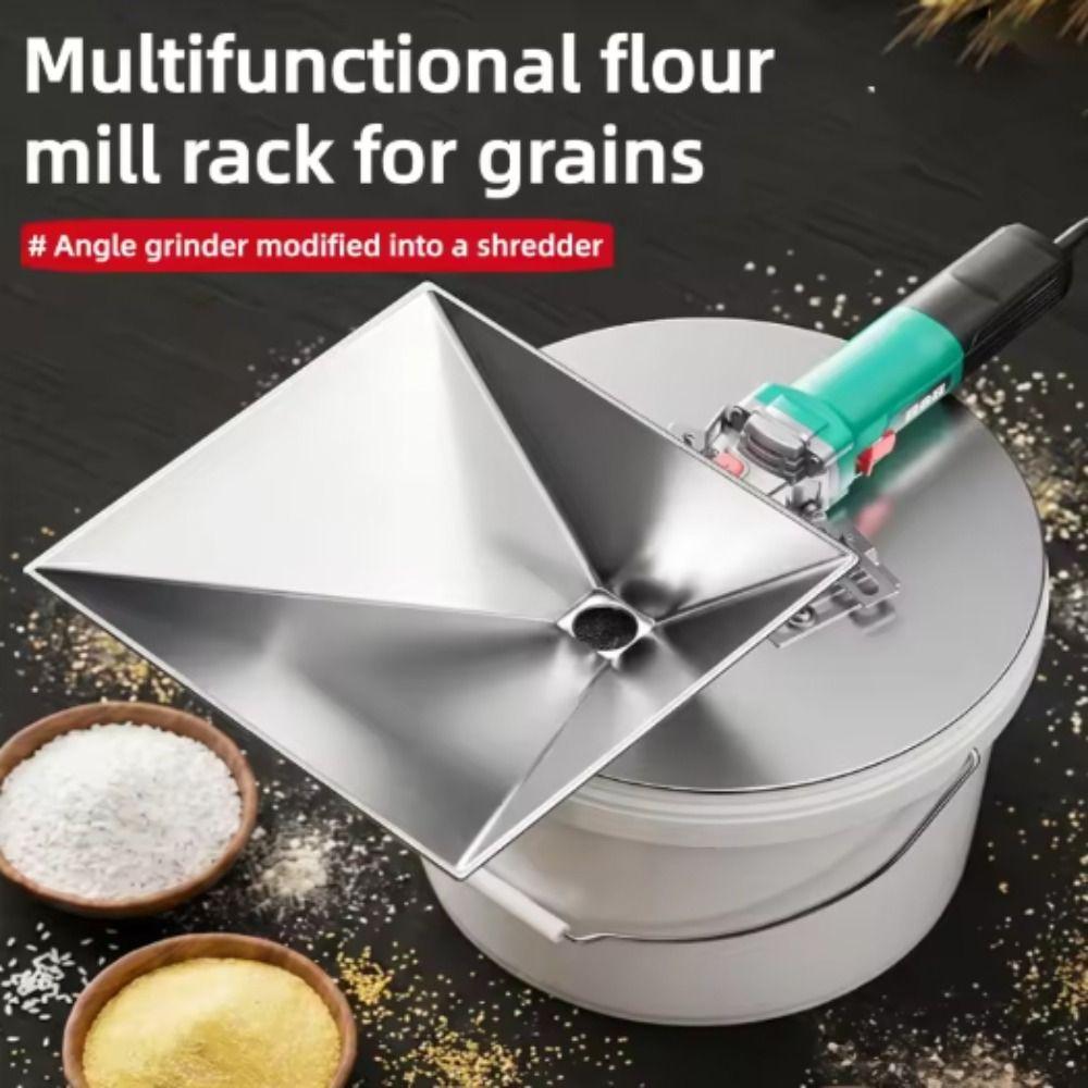 With Screen Corn Grinder Stainless Steel Feed Hopper Breeding Feed Grain Grinder Wheat Grinding