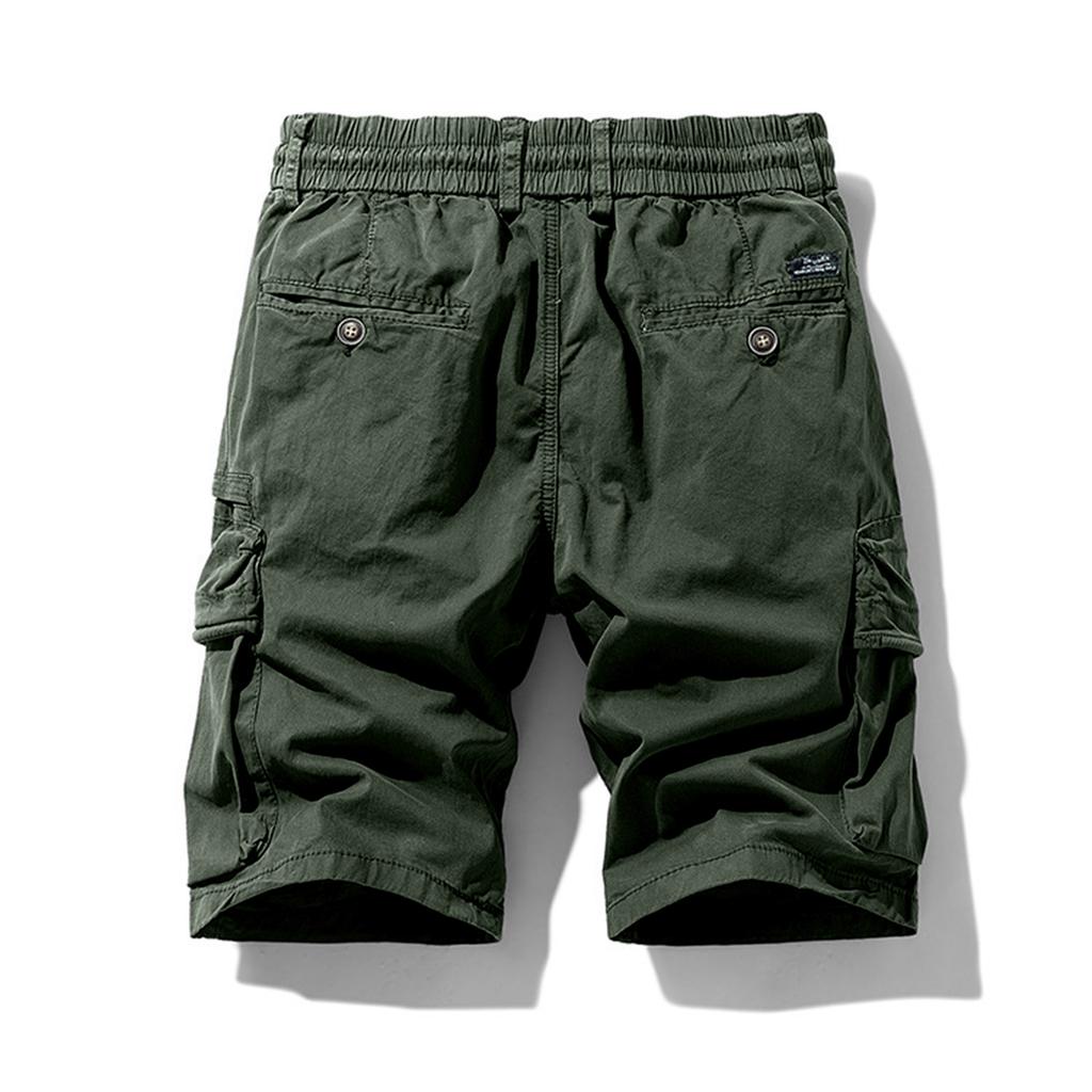 Men's Casual Wear Multiple Pockets Five-pocket Pants Mid- Pants