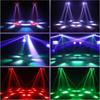 LED 10X10W 6 Head 4in 1  Moving Head Beam Light RG Laser Strobe Light DMX Stage Light RGB Beam Light Rotating Disco Party Bar Atmosphere