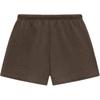 Fear of God Essentials 2024 Summer Collection SS24 Sweatshort Solid Color Strappy Loose American Style Casual Shorts For Men Heather Wood 160SU242002F
