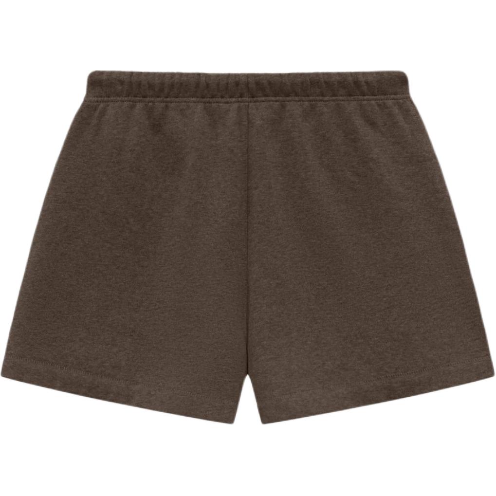 Fear of God Essentials 2024 Summer Collection SS24 Sweatshort Solid Color Strappy Loose American Style Casual Shorts For Men Heather Wood 160SU242002F
