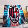 AC Milan Print Flannel Blanket, High Quality Comfortable for All Seasons, Home Decor, Warmth and Comfort, Perfect for Christmas Gifts