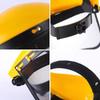 Casque de sécurité pour coupe-herbe de jardin, coupe-herbe, chapeau avec masque intégral en maille pour l'exploitation forestière, débroussailleuse, protection forestière