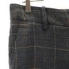INCOTEX Made In Japan Wool Check Straight Pants 42 Gray Women Used