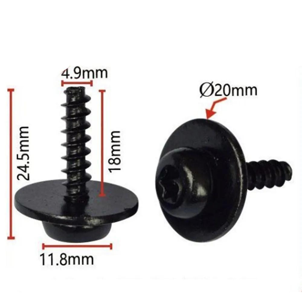 50 Pcs Engine Splash Shield Screws Bolts U-nuts Kit For Ford C-Max Focus Mondeo