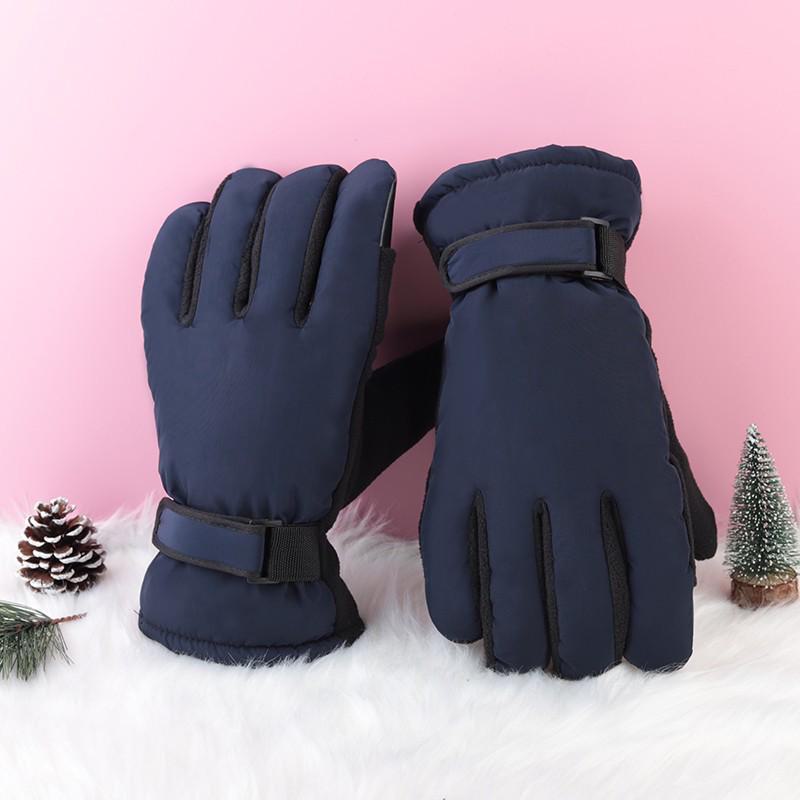 Unisex Winter Verdickte Winddichte Touchscreen Motorradhandschuhe