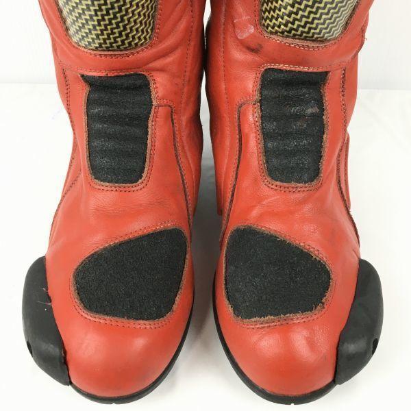 PSX PRO SPORTS RACING Leder Rennstiefel Motorradstiefel Größe 42 (Ca.. 26,0 26,5 cm) mit Schutz(GEBRAUCHT)