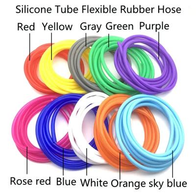 1/3/5M ID 2 3 4 5 6 8 mm Silikonrohr Flexibler Gummischlauch Lebensmittelqualität Softdrink-Rohr Wasseranschluss