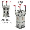 Lion Fortress Castle Modular Wall Tower Corner Medieval Military Soldier Figure Scene Ornament