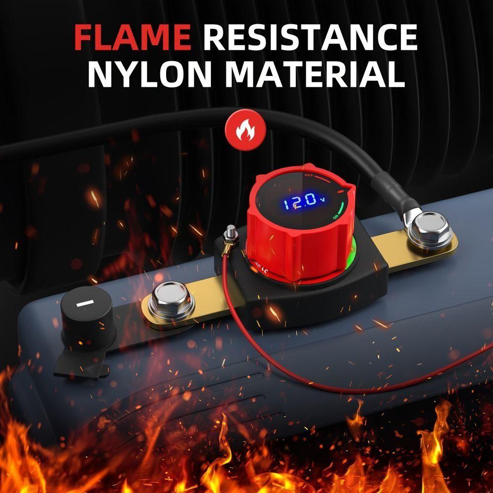 Brass Screw Hole LED Voltmeter Positive Negative Pole Side Column Battery Switch  Off-road Vehicles