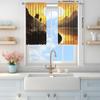 2-Panels The Rising Sun of Jesus in The East Semi Blackout Curtain   Half Blackout Suitable for Artistic Home Decorative Curtains