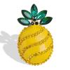 Pearl Fruit Brooch Grape Cherry Pin  Drip Oil Corsage Pineapple Pomegranate Lotus Flower Mushroom Brooches