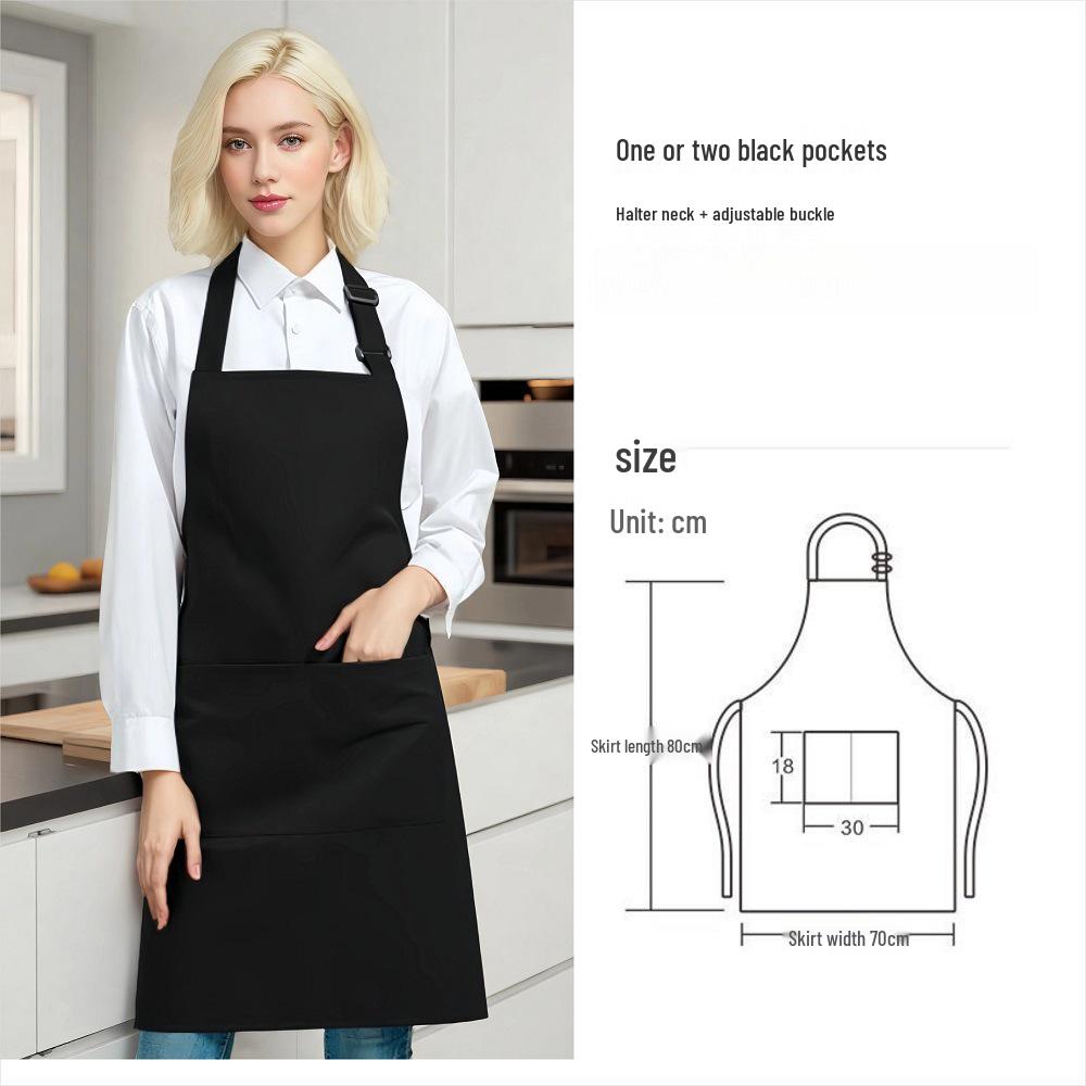 Plus-Size Waterproof Oil-Proof Kitchen and Restaurant Apron for Home Use