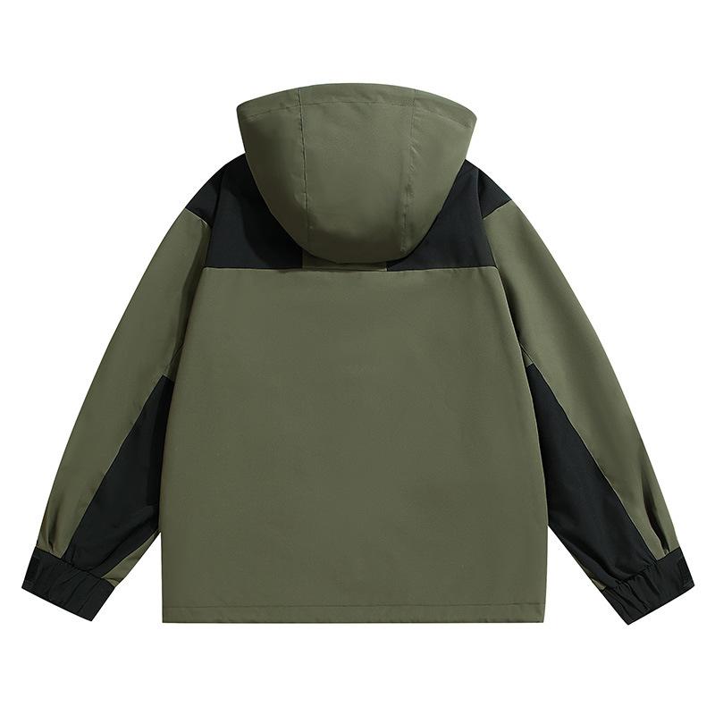 Herbstjacke Herren Kapuze Koreanische Version Jugend Trendmarke Vielseitige Workwearjacke Herren Sport und Freizeit