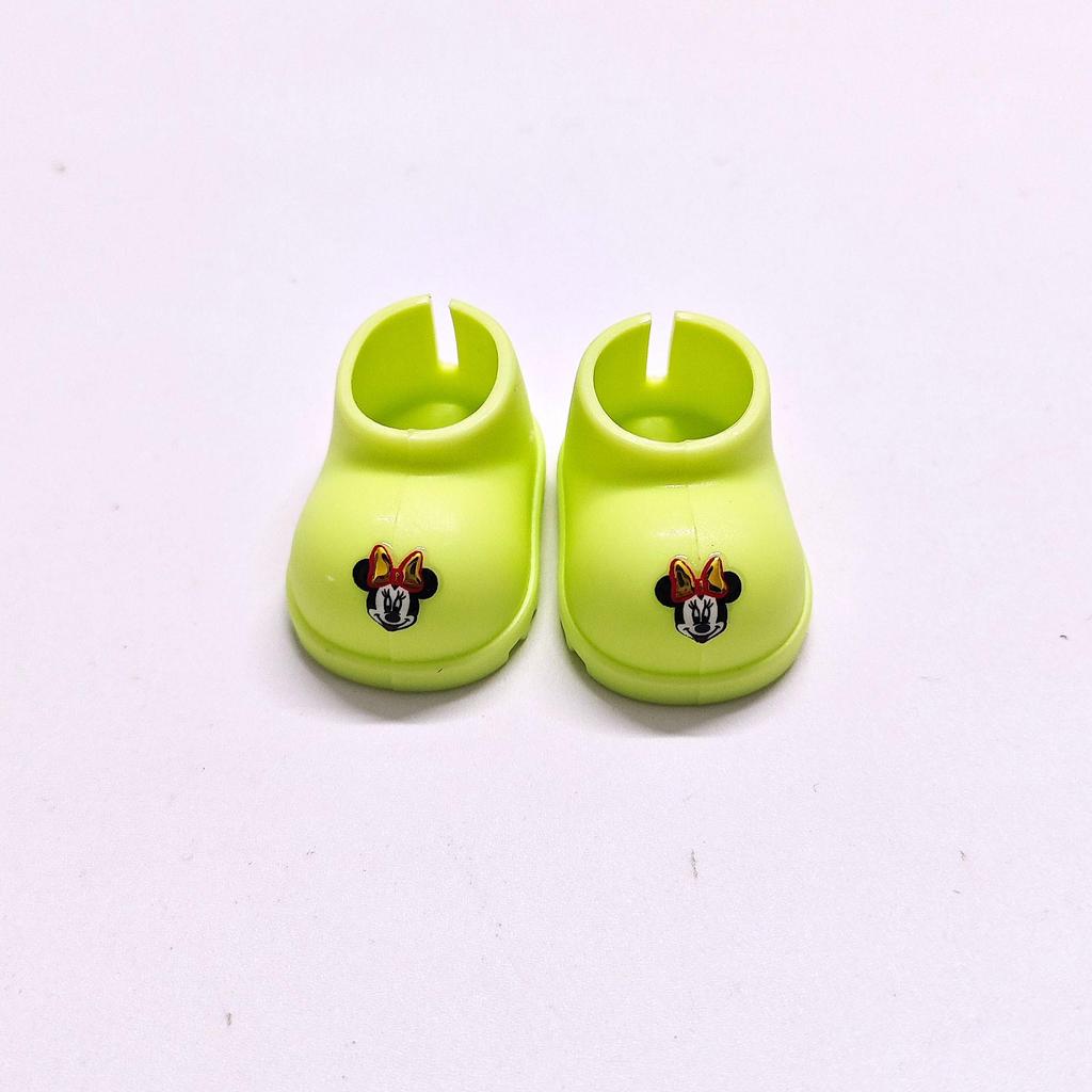 Macaron Labubu Rain Boots 17CM - 1st, 2nd, 3rd Gen Shoes Sit Sit Party, Universal Pink & Yellow