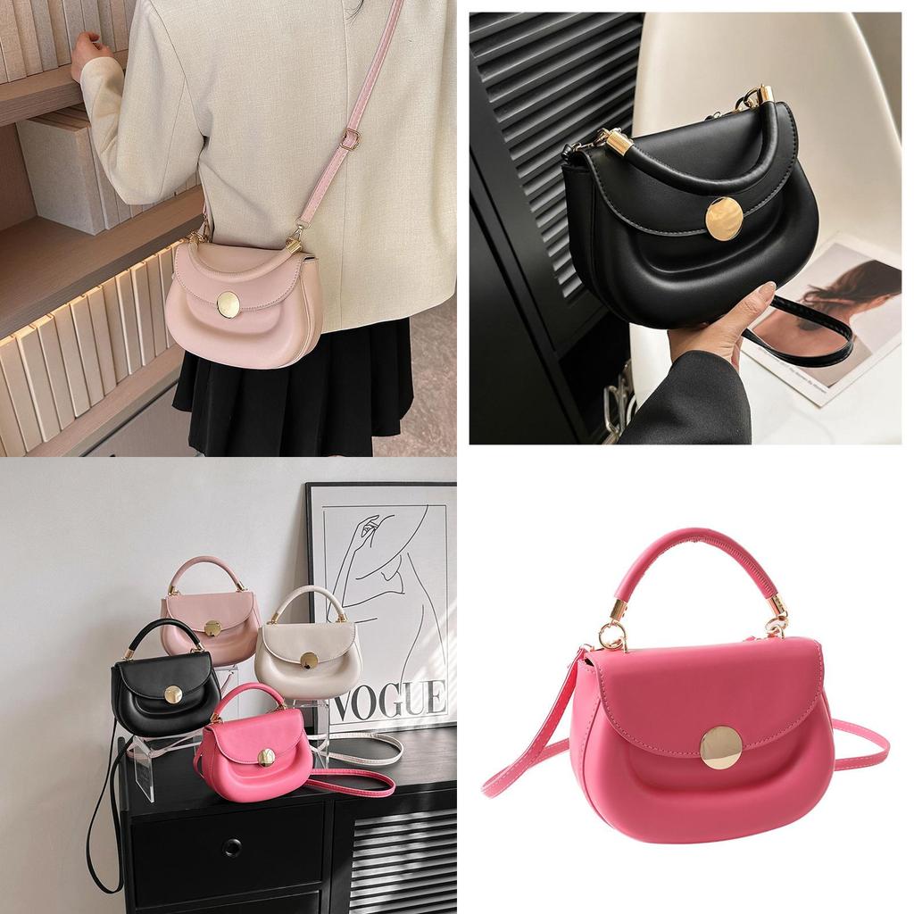 2023 New Candy-colored Pu Leather Crossbody Bag For Women