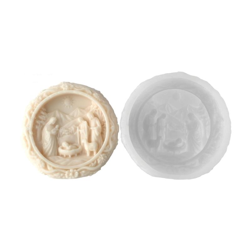 Sturdy Silicone Christ Family Maker Mould With Easy Releases for Artistics Creation