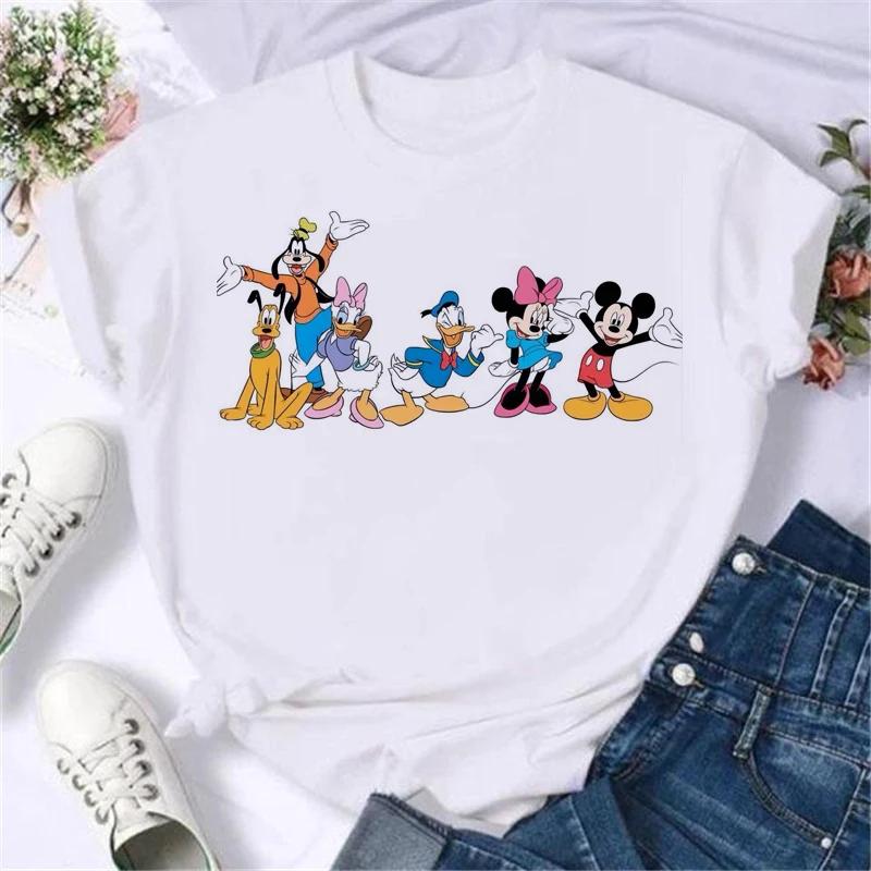 Mickey Mouse Donald Duck Womens Summer TShirt Family ParentChild Clothing Casual Comfort Oversized Short Sleeve Unisex Women