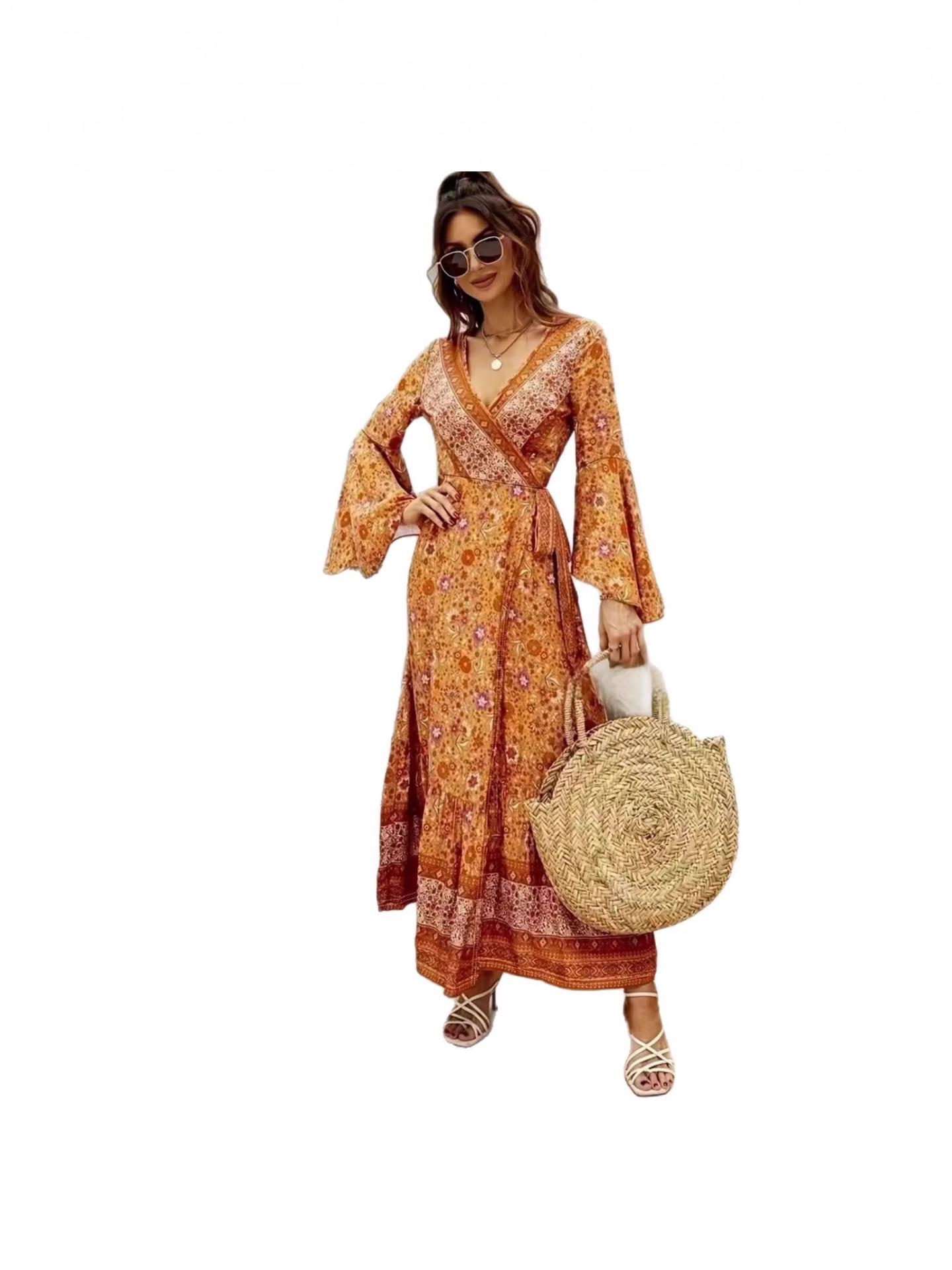 Элегантное европейское и американское трансграничное платье с темпераментом M4293 Extra Large