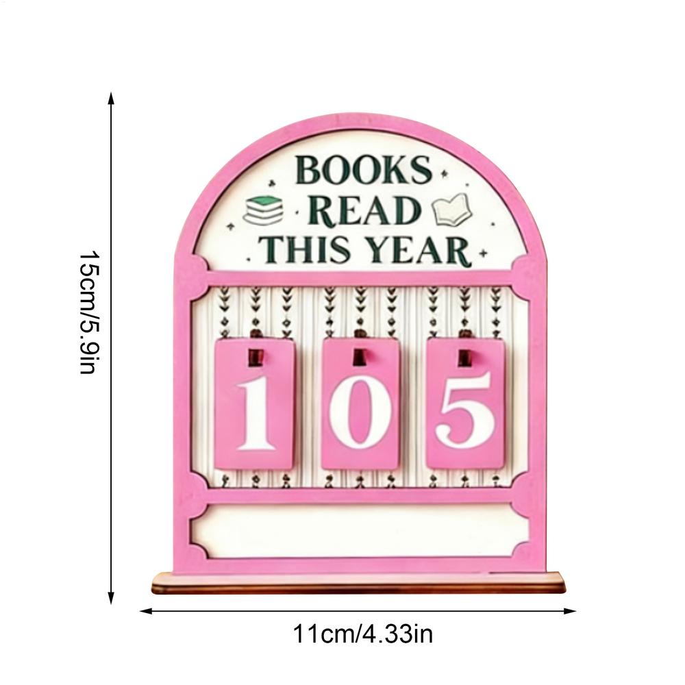 

Reading Goal Tracker This Year Reading Track Sign Decorative Book Tracker for Students Teachers Readers Men Women Youth Family