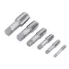 6Pcs Pipe Tap NPT 1in 3 4in 1 2in 3 8in 1 4in 1 8in Carbon Steel Thread Tapping Tool Kit for PVC Pipe
